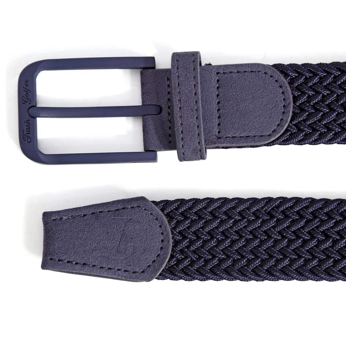 Dept Issue Belt in Navy, buckle and tip detail