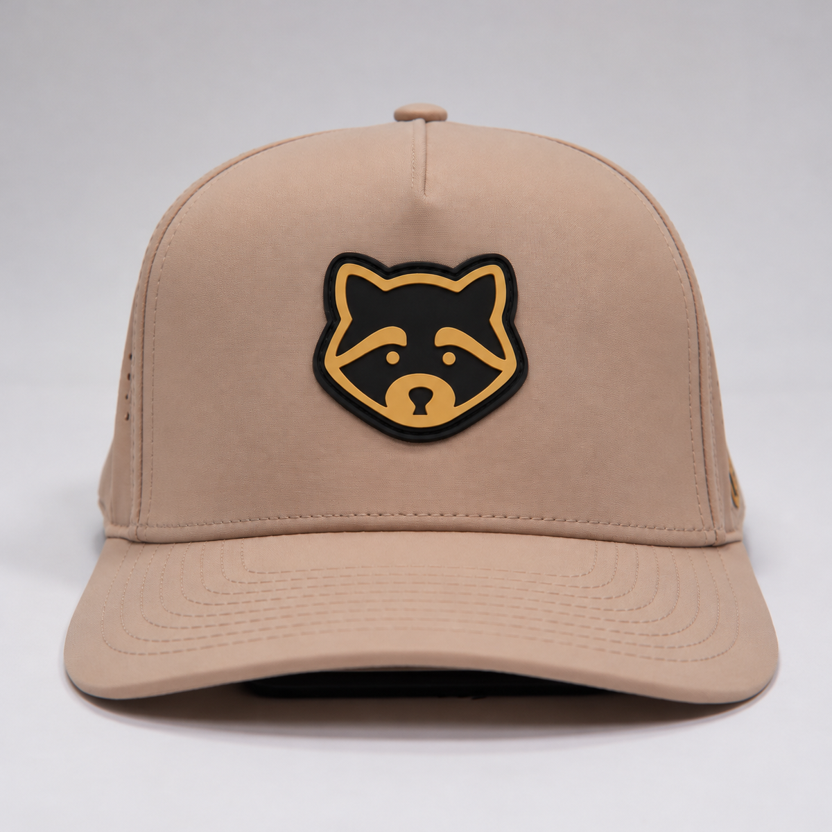 Tan Raccoon hat, front