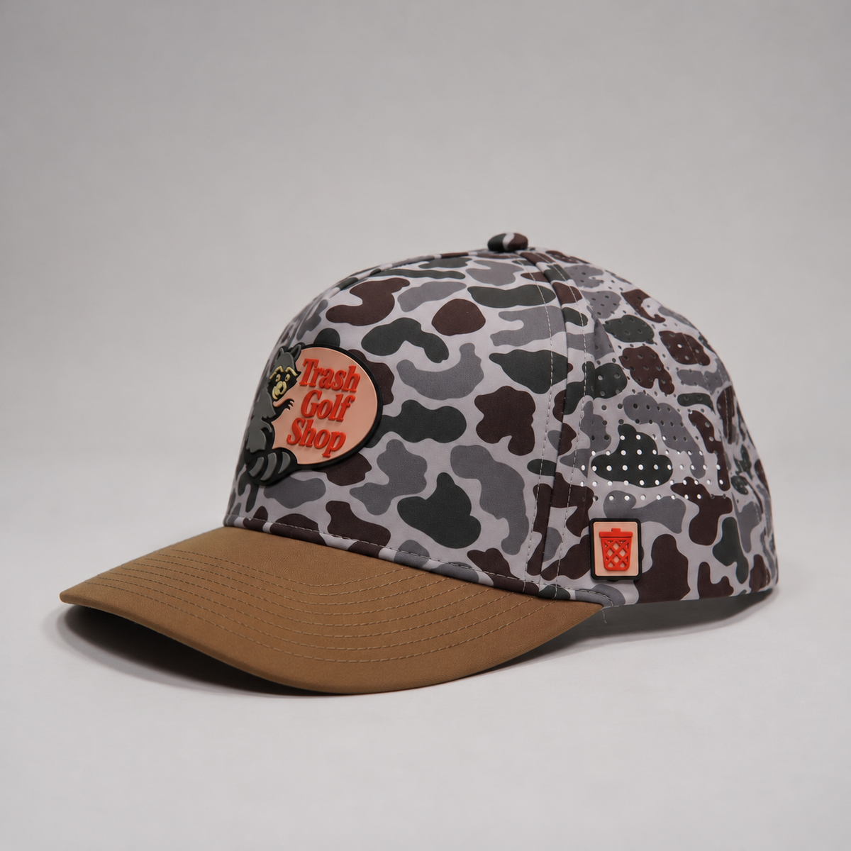 The Woods camo hat, side
