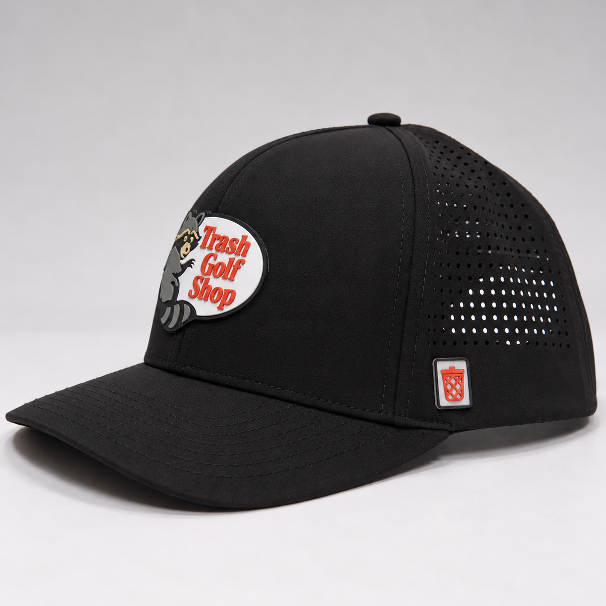 The Trash Golf Shop hat in Black, side