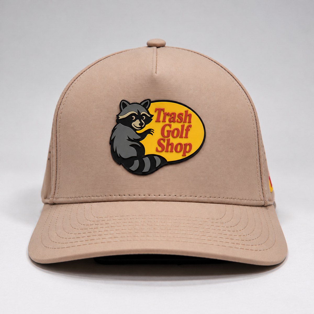 The Trash Golf Shop hat in Tan, front
