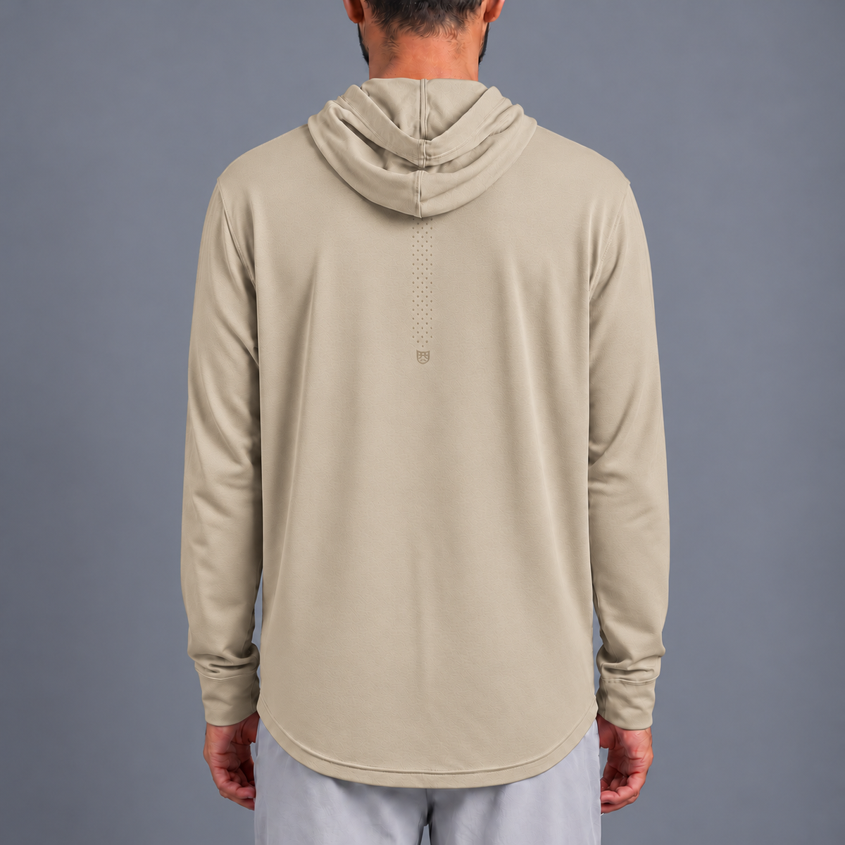 Field Performance Hoodie in Tan, back