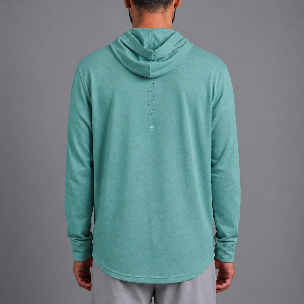 Field Performance Hoodie in Teal, back