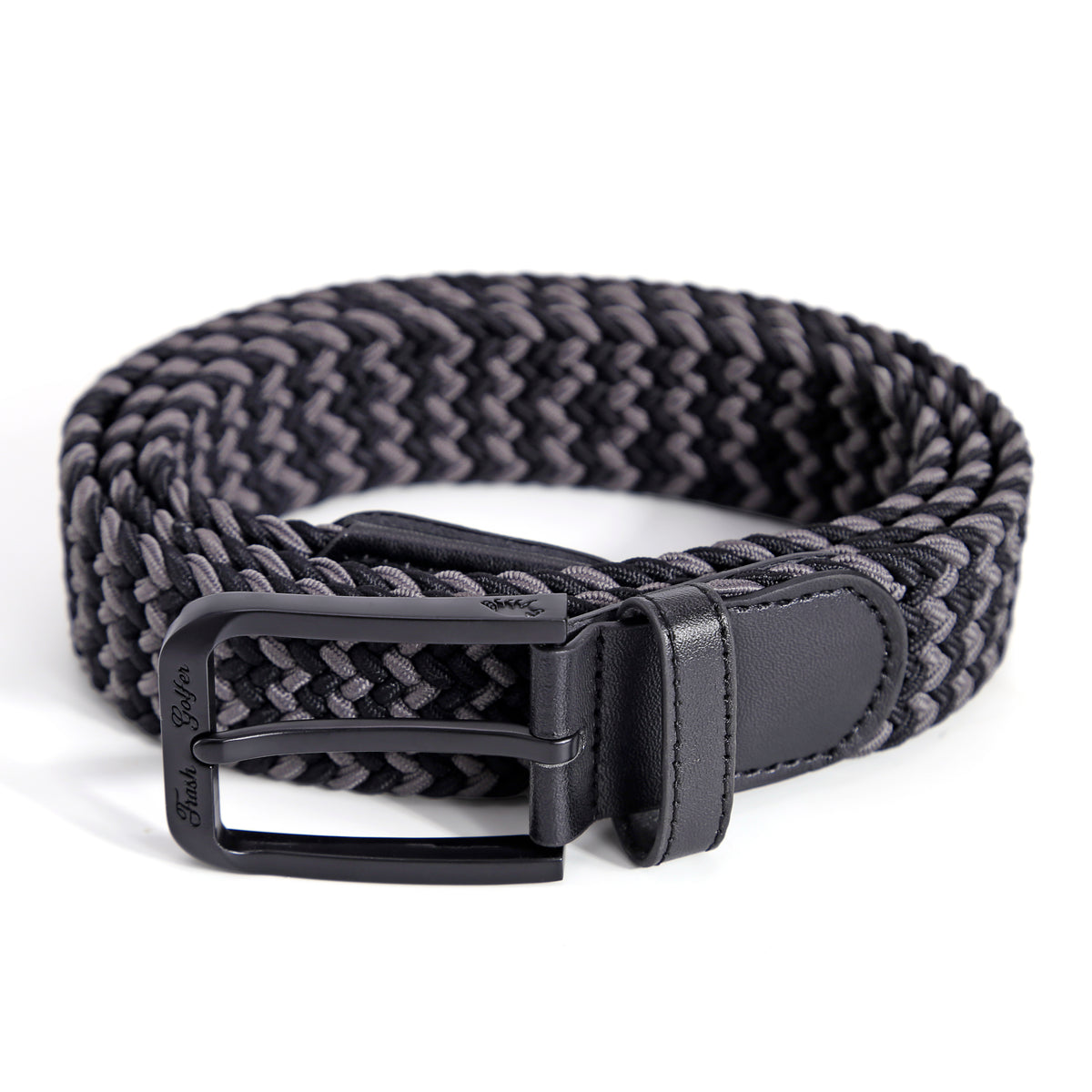 Dept Issue Belt in Black / Grey, coiled