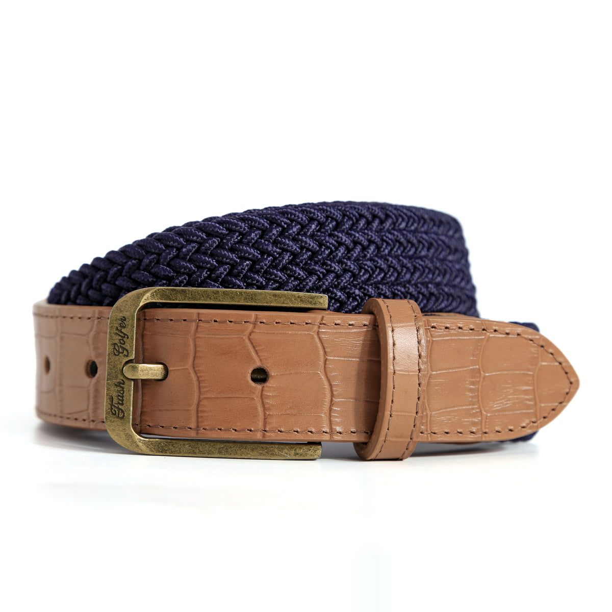 Dept Issue Belt in Blue / Tan