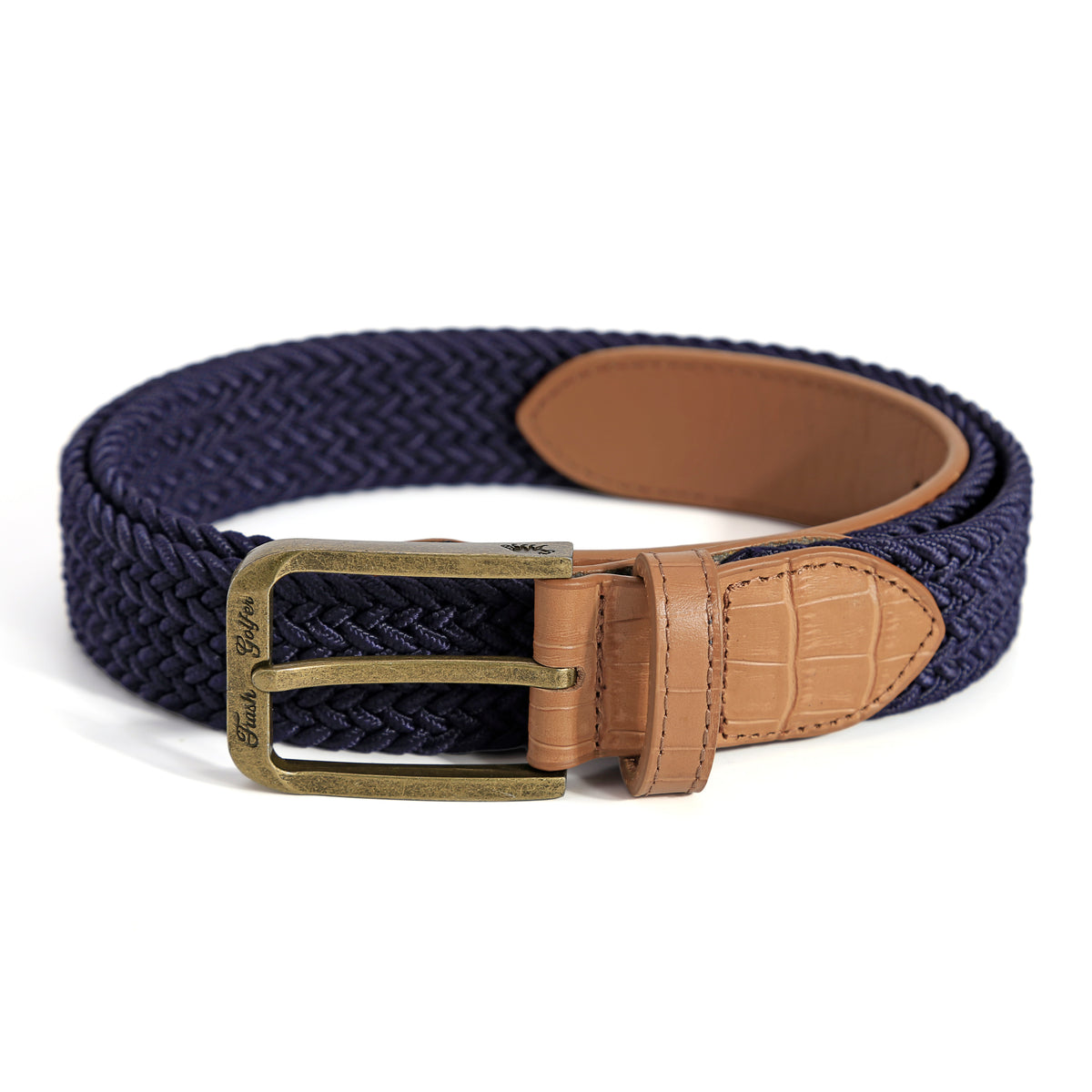 Dept Issue Belt in Blue / Tan, coiled
