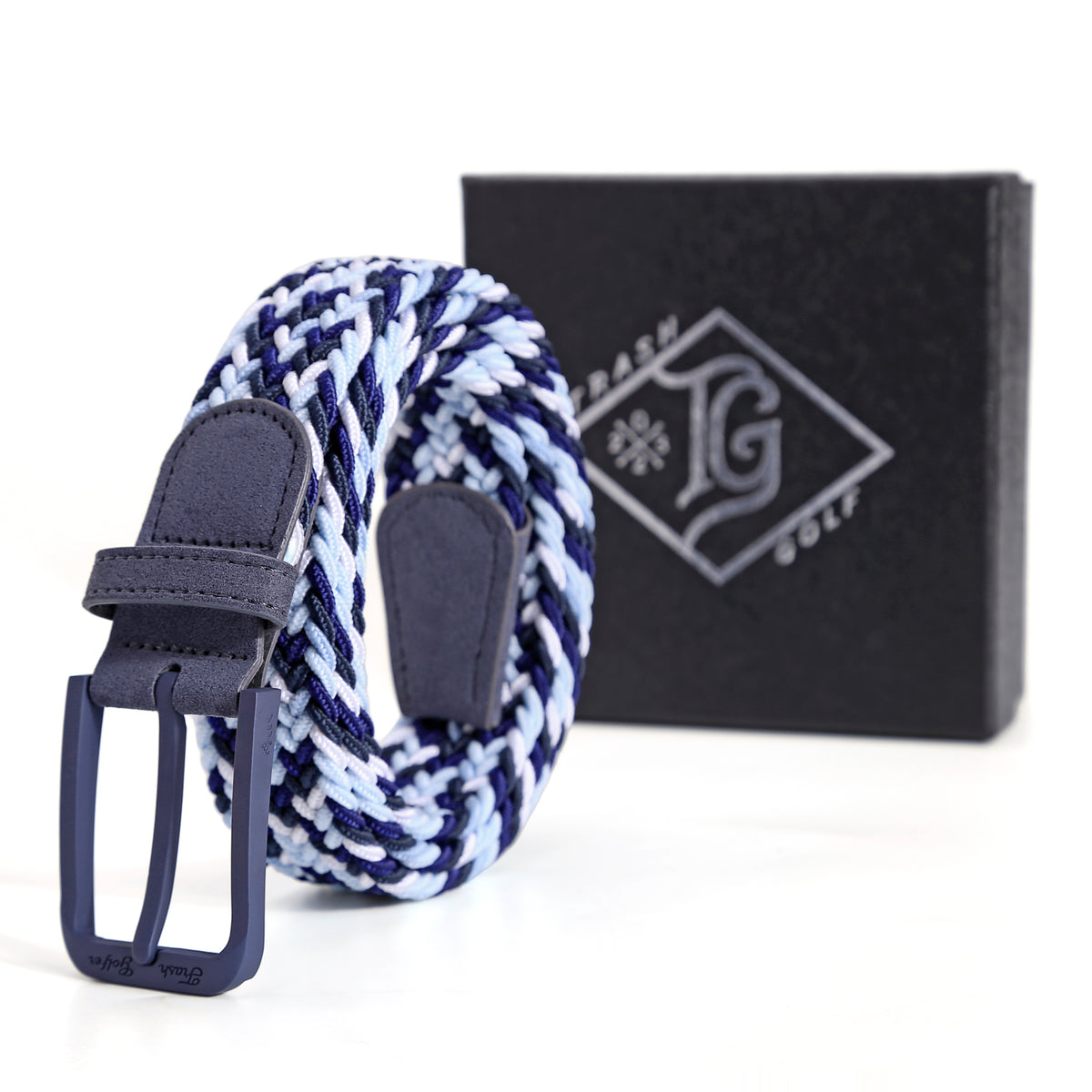 Dept Issue Belt in Black / Navy / Blue with gift box