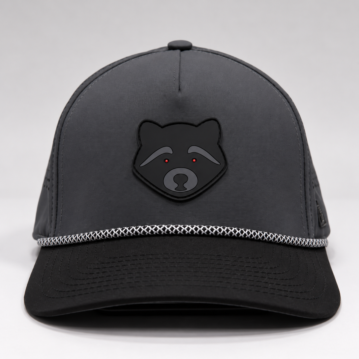Red Eyed Raccoon hat, front