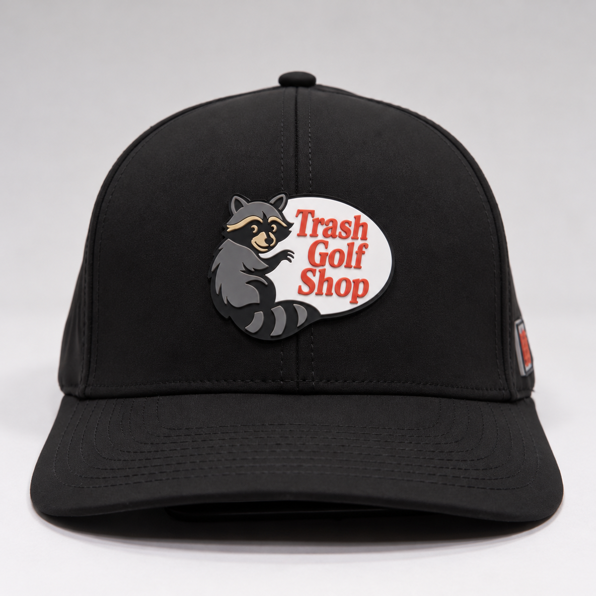 The Trash Golf Shop hat in Black, front