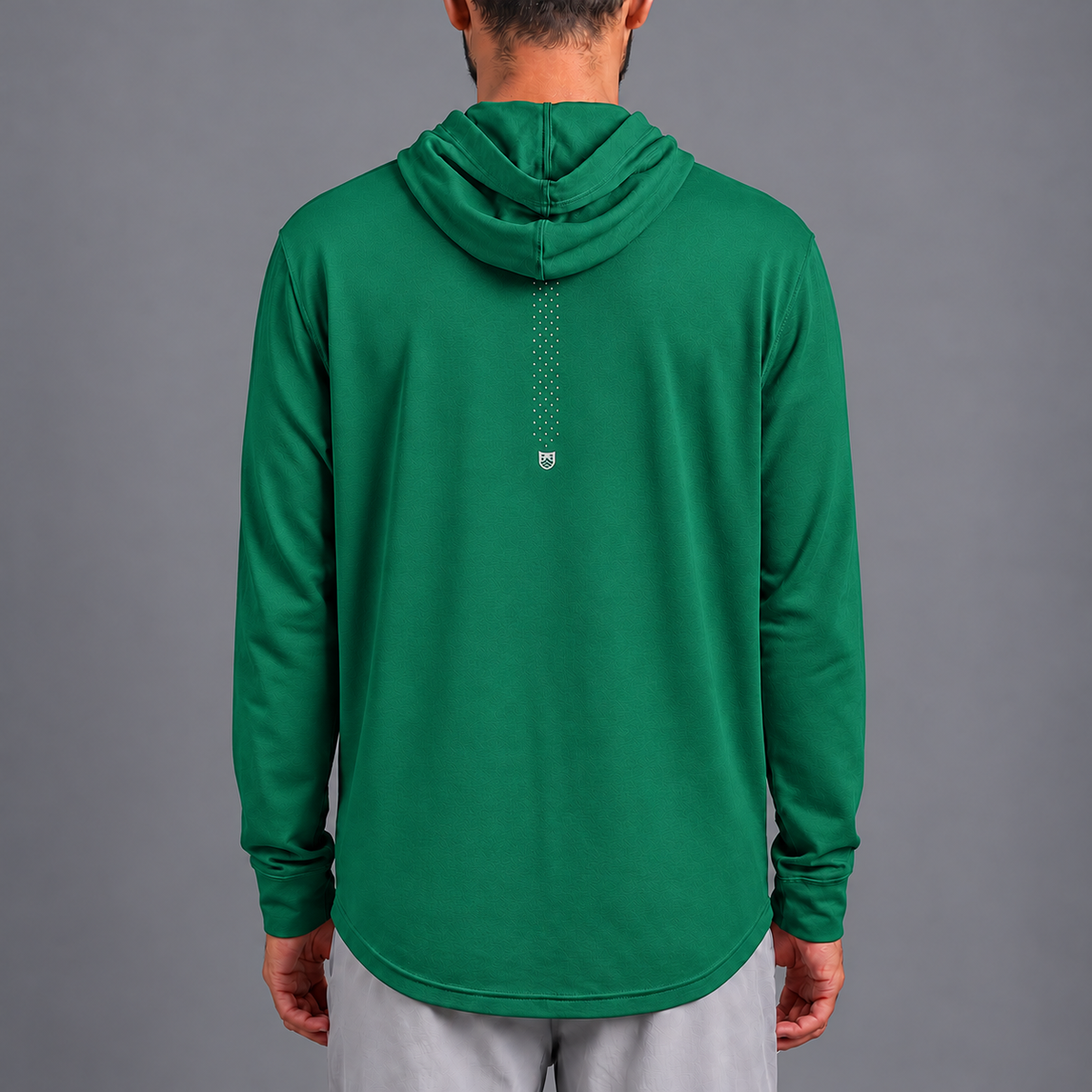 Field Performance Hoodie in Green, back