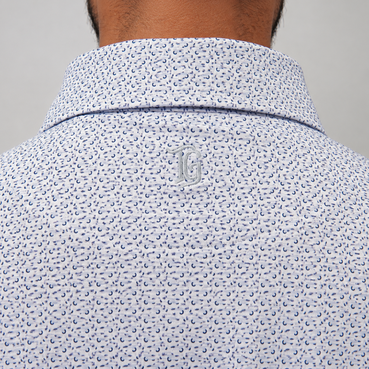 Trash Golf Polo in Car Print, back